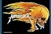 Musik (Pop) : Metallica,Skull & Flames, Fahne