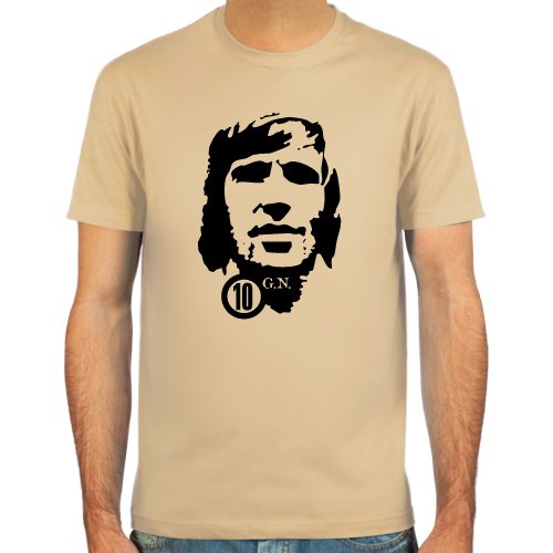 T-Shirt Günter Netzer ::: Farbauswahl: skyblue, sand, weiß oder deepred ::: Fußball-Kult