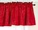 Stylemaster Gabrielle Foamback Valance, Crimson, 56 by 17-Inch
