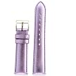 Watch Band Lavender Metallic Genuine Leather 16mm