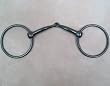 5 1/4" Black Sweet Iron Ring Snaffle Horse Bit