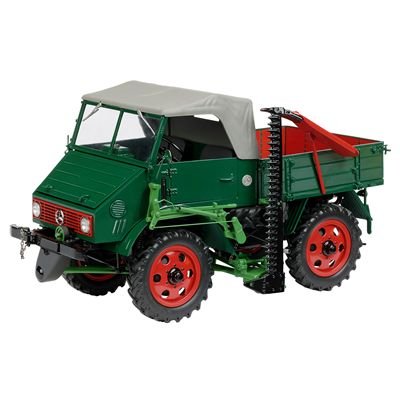 Schuco SCHU00145 Mercedes Benz Unimog 2010 + mietitore - Modellino in scala 1:18