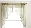 Stylemaster Elegance 56 by 38-Inch Sheer Voile Swag Pair, Sage