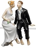 Weddingstar Whimsical Sitting Bride and Groom Caucasian