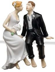 Weddingstar Whimsical Sitting Bride and Groom - Caucasian