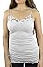 Belle Donne Camisole Tops for Women Adjustable Spaghetti Strap Tank Tops Plus Size White Camisoles for Women - White Small