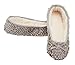 MIXIN Women's Ballerina Velveteen Soft Sole Indoor Slippers