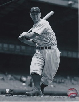 Lou Gehrig Unsigned New York Yankees 8x10 inch Photo