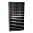 Safco Products E-Z Stor Literature Organizer, 72 Letter Size Compartments, Black (9241BLR)