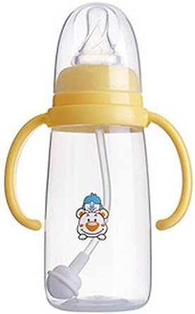 Bottles, baby bottle with handle automatic straw, 200ml