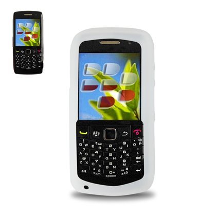 New Fashionable Perfect Fit Soft Silicon Gel Protector Skin Cover (Faceplate/Snap On) Rubber Cell Phone Case with Screen Protector for BlackBerry Pearl 9100 – Clear
