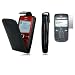 Leder Tasche f�r das Nokia C3-00 inkl Displayfolie in schwarz