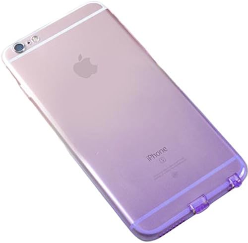 iPhone 6 Plus /6s Plus Case, Dustproof, Cover Colorful Clear Shell Slim Case Translucent Impact Resistant Flexible TPU Soft Bumper Protective Skin for iPhone 6 Plus /6s Plus 5.5 inch(Gradient Purple)