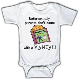Unfortunately, parents don't come with a manual Funny Baby Onesie