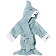 Baby Aspen Let The Fin Begin Terry Shark Robe, Blue, 0-6 Months