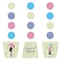 Mod Mom Baby Shower Hanging Cutouts 3ct