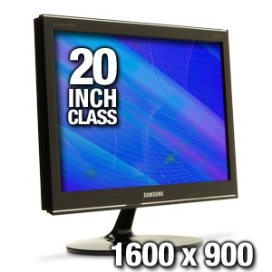 Samsung P2050 20-Inch Widescreen Touch of Color LCD Monitor - Rose Black