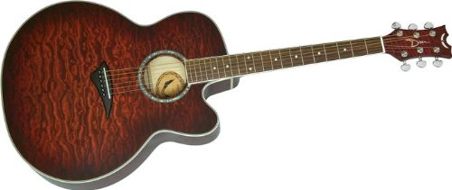 Dean JC QM TGE Quilt Maple Jumbo Acoustic Electric Guitar Tiger Eye Finish