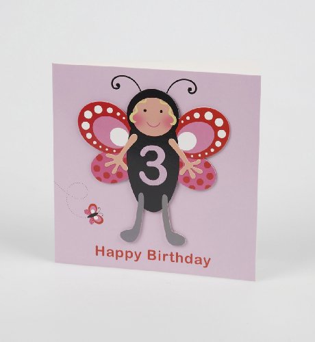 image :Dressing up Butterfly Age 3 Card