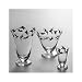 black birds glassware by artel