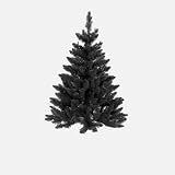 4.5' Pre-Lit Black Ashley Spruce Artificial Christmas Tree