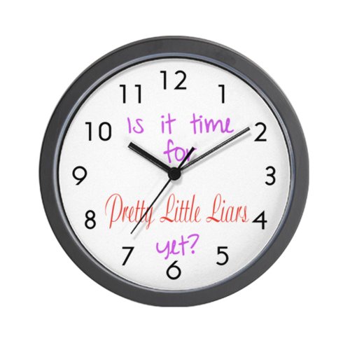 CafePress Time For Pretty Little Liars? Wall Clock - Standard Multi-color