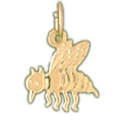 Cheap Girls Jewelry Dazzlers Solid 14k Gold Bee Charm Pendant Available in three colors from jewelsberry (weights: 0.6 grams only) For Sale