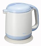 ピーコック 電気ケトル 1.0L 【すぐ沸くハイパワー1300W】 ブルー WAK-10(A)の画像