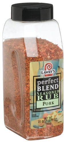 Lawrys Perfect Blend Seasoned Rub, Pork, 27-Ounce Plastic Canisters (Pack of 2)