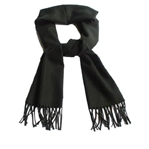Man Pure Cashmere Scarf - Black