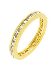Golden White Eternity Ring