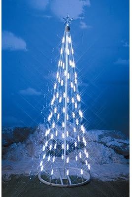 49" String Light Christmas Cone Tree in White