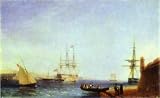 Aivazovsky, Ivan - Malta. Valetto Harbour. Hand Painted Reproduction Oil on canvas