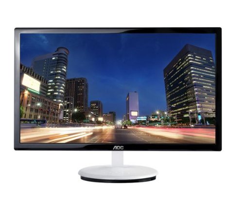 AOC E943FWS 18.5 LED Monitor + MC373-3M DVI-D male-to-DVI-D male Cable - 3 metres + CG-211E DVI male / VGA female Adapter E943FWS