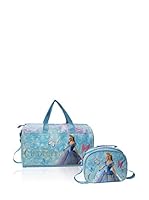 Disney Bolsa de viaje + Neceser Cinderella (Azul)