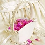 Flower Girl Basket Tote - White