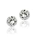 Sterling Silver 2.1ct White Topaz Stud Earrings, 6mm