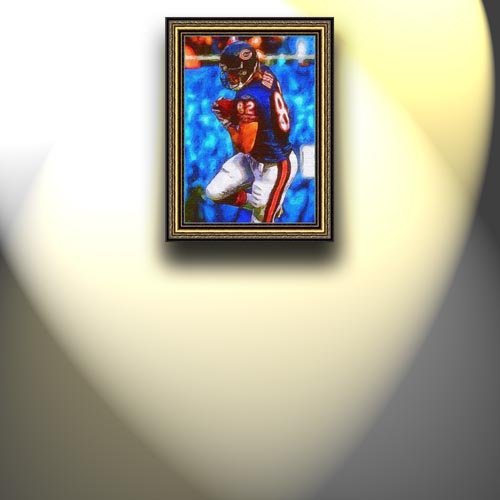 Completely Handpainted American Football Sport Painting, Custom Order FL5458, Oil on Canvas, with Option to Paint Jerry, Brett & Co. from Any Other Favorite Photograph or Picture, Unframed, Size 21'' x 30