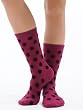 Polka Dot Crew Socks Print Cashmere Blend 10 Color Choices Great Gift Idea