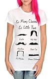 Many Mustaches Girls T-Shirt Plus Size 3XL