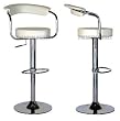 White - Omicron Kitchen Padded Bar Stool