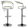 White - Omicron Kitchen Padded Bar Stool