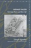 Homo Sacer: Sovereign Power and Bare Life (Meridian: Crossing Aesthetics)