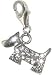 Chrysalis Charm Silver Plated White-CZ Scotty Dog