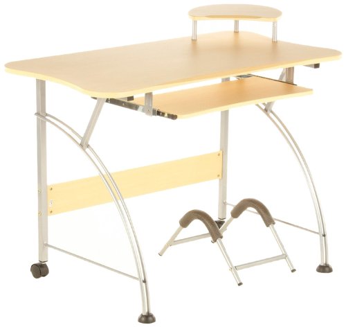 HJH Office/Buerostuhl24 673798 Computertisch Compact Plus Ahorn