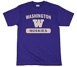 Washington Huskies 100-Percent Cotton School Spirit Short Sleeve T-Shirt