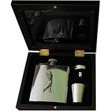 Golfer 6oz Stainless Steel Hip Flask - Gift Set  from 6oz Hip Flask Gift Set