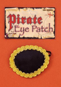 Deluxe Pirate Eye Patch - One Size
