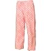 Pink and black diagonal diamond tartan pla check tie cord flannel cotton pants for lounging, sleep, sports. Unisex relaxed fit, available in 3 Youth sizes