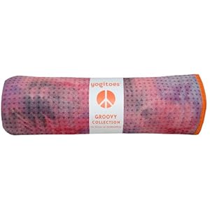 Springburst yoga mat towel - yogitoes skidless groovy collection